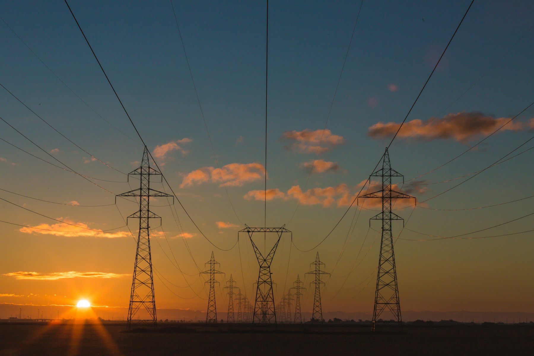 Power generation and transmission serving a growing city